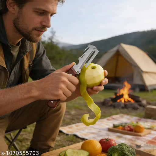 PeelMate 3-in-1 Wooden Peeler, Shredder & Bottle Opener