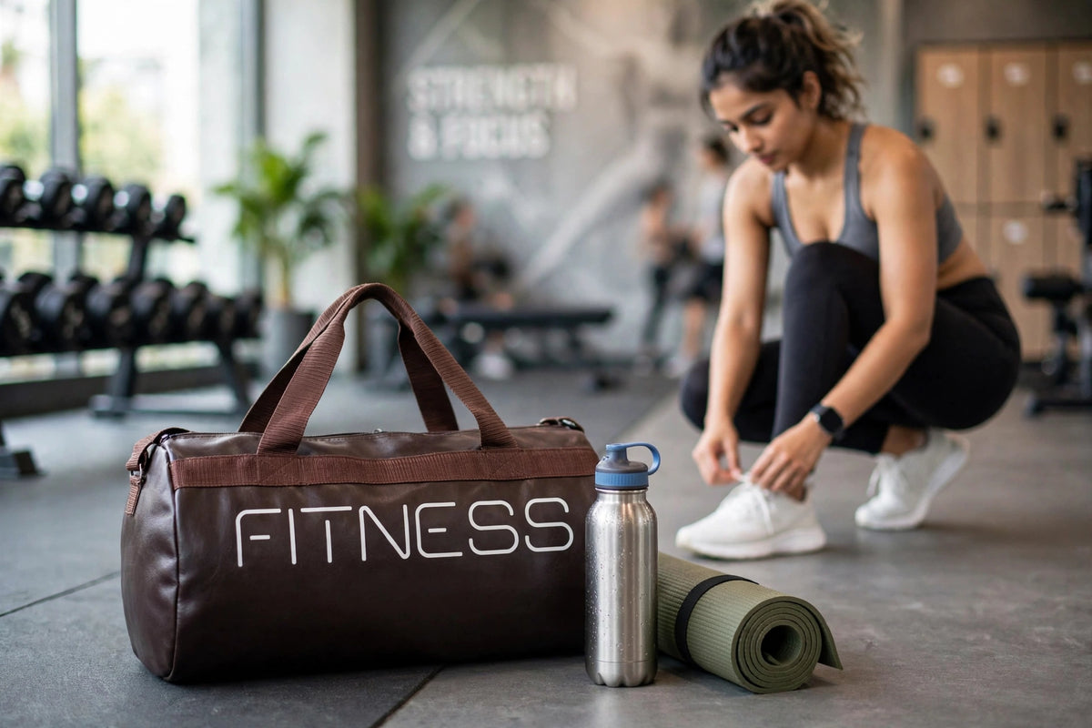 Anchor FITNESS Gym Duffel Bag - Waterproof, Lightweight, Large Capacity | For Gym, Travel, Sports & Yoga